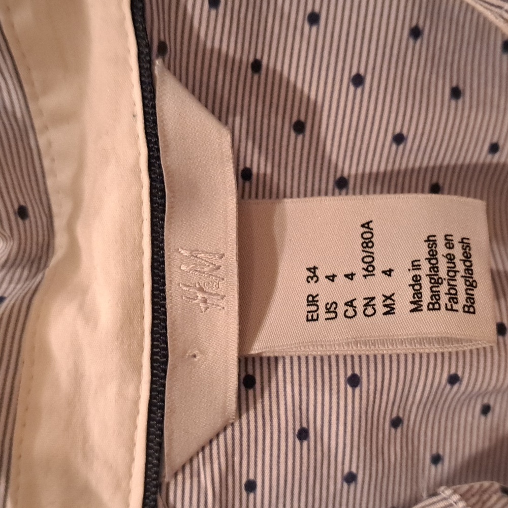 H&M Navy Polka Dot Blouse - Picture 3 of 8